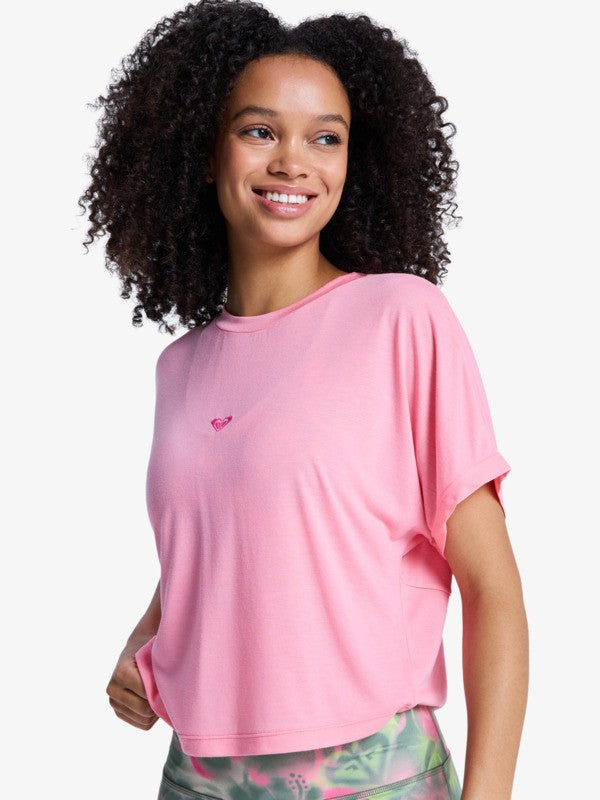 Camiseta Roxy Tech Everyday Flow Tee Plumeria