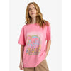 Camiseta Roxy Sunnyoversize Ootic Wash Pink Cosmos