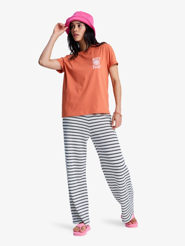 Camiseta Roxy Oceanregular Apricot Brandy