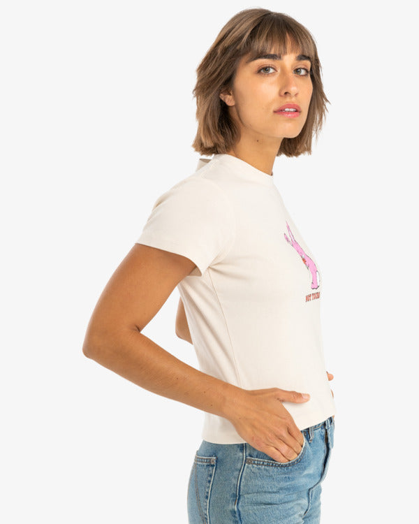 Camiseta Rvca Not Yours Tee Latte