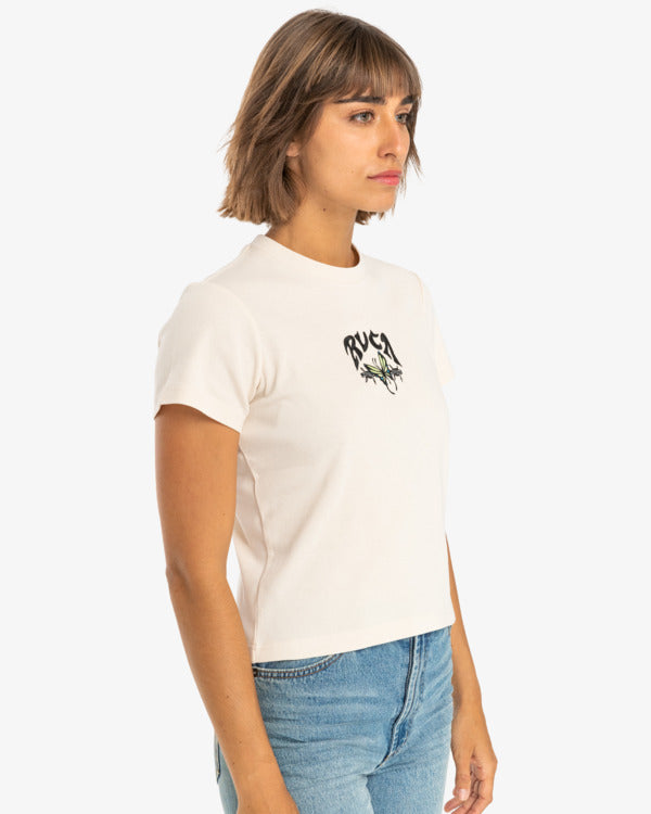 Camiseta Rvca Barbed Tee Latte