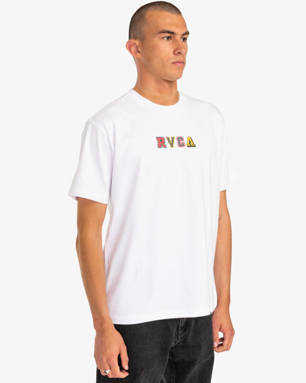 Camiseta Rvca Letterman White