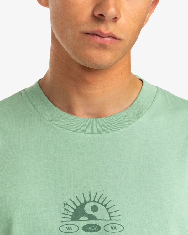 Camiseta Rvca Balance Rise Green Haze