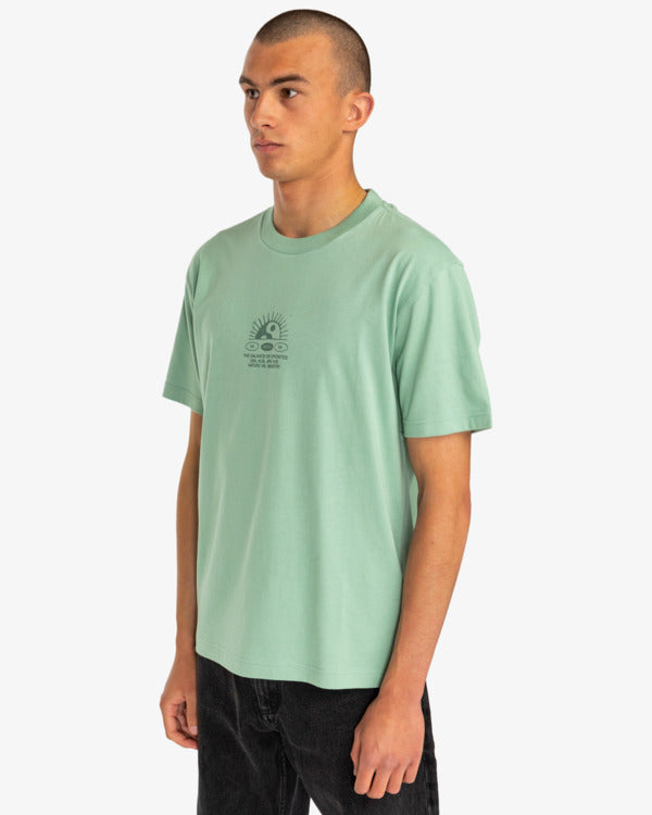 Camiseta Rvca Balance Rise Green Haze