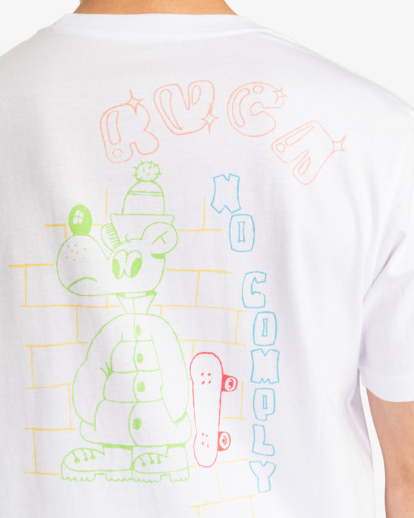 Camiseta Rvca No Comply White