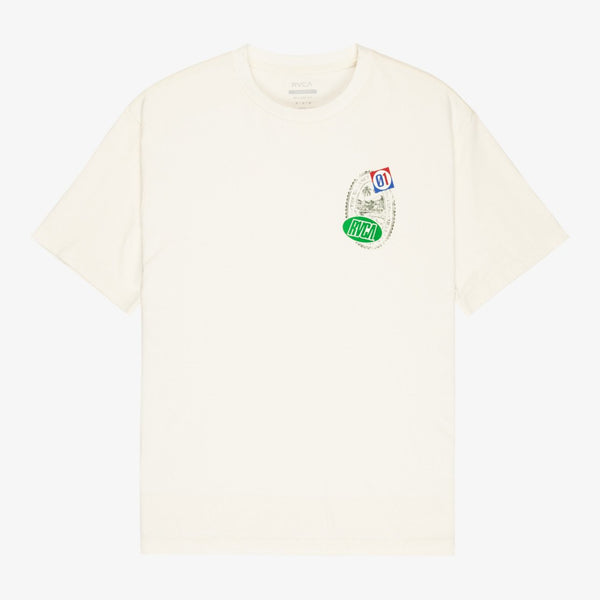 Camiseta Rvca Vacation Tag Antique White