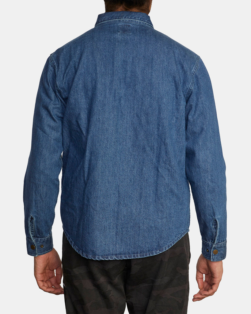 Camisa Vaquera RVCA Chain Mail Overshirt