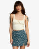 Falda RVCA Reform Duck Blue para mujer mini falda estampada azul
