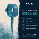 Editorial premium FCS 7' All Round Essential Leash Tranquil Blue por The Surf Town