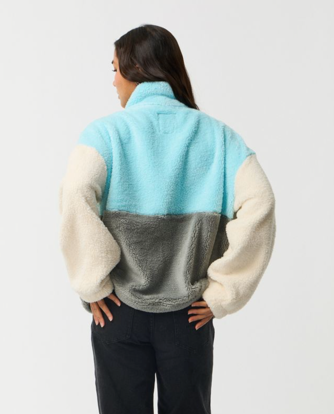 parte trasera del Forro Polar Rip Curl Surf Revival Light Blue
