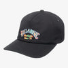 Gorra Billabong Origin Cap Black negra para mujer con logo bordado multicolor en la parte frontal