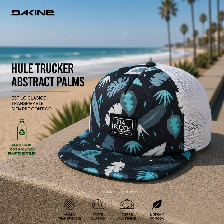 Dakine Hule Trucker Abstract Palms Hat