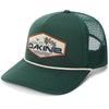 Gorra Dakine Patch Trucker Sea Moss verde con rejilla trasera y cierre snapback ajustable estilo trucker
