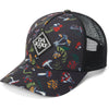 Gorra Dakine Youth Ballcap Mushroom Wonderland infantil con estampado de setas y cierre snapback ajustable