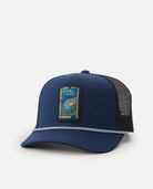 Gorra RIP CURL Artist Of Search Trucker Navy gorra trucker de surf azul marino con rejilla trasera y parche frontal
