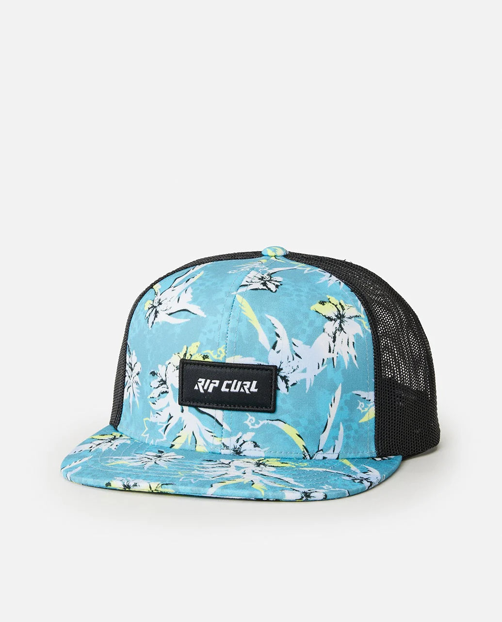 Gorra RIP CURL Combo Trucker Blue Lagoon gorra trucker de surf con malla trasera y estampado tropical azul