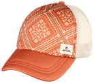 Gorra Rip Curl Mixed Trucker Rust estilo trucker ajustable color teja con rejilla trasera