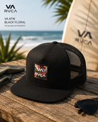 Gorra Rvca VA ATW Black Floral trucker lifestyle surf premium