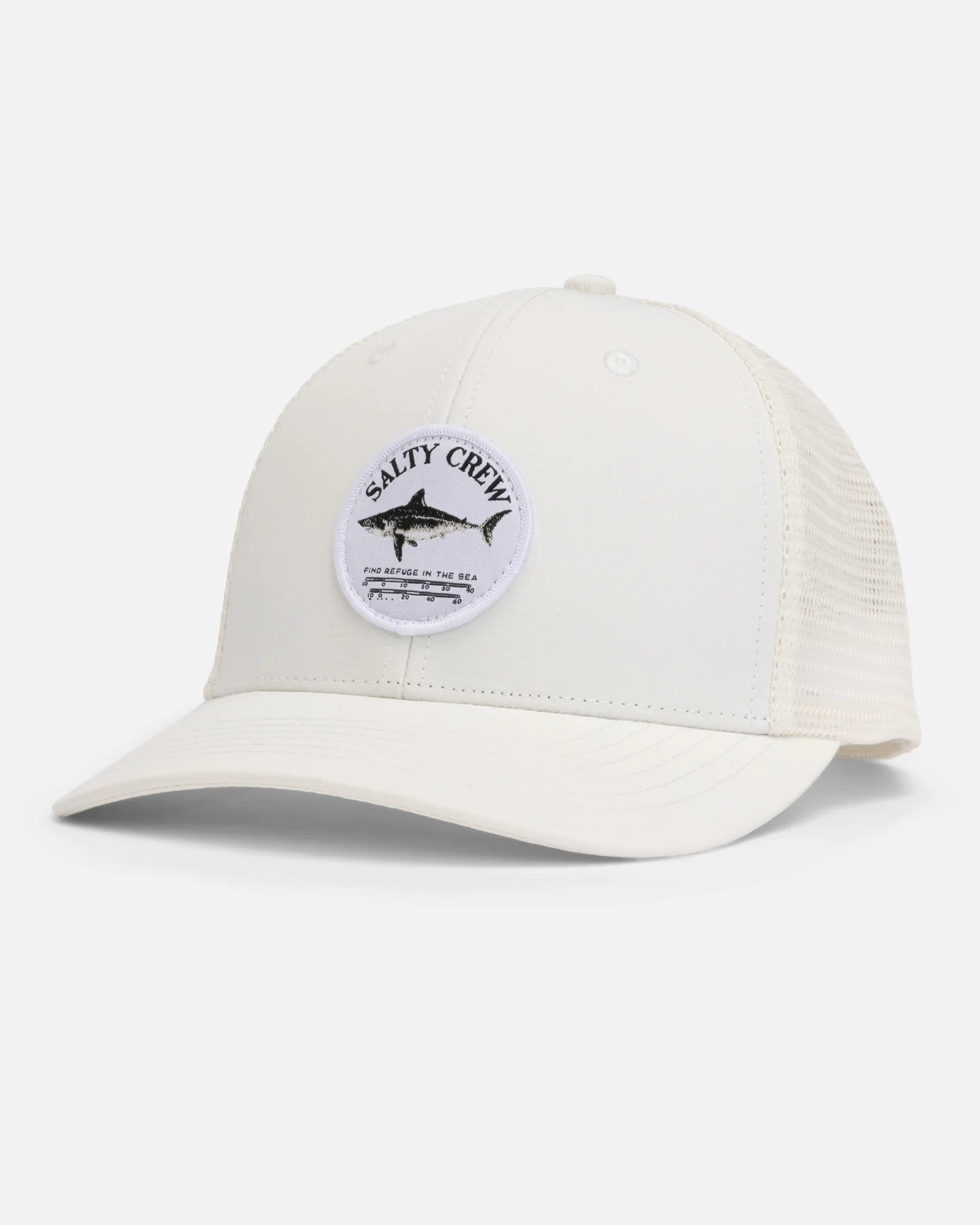 Gorra Salty Crew Bruce Trucker Off White trucker blanca para hombre estilo surf