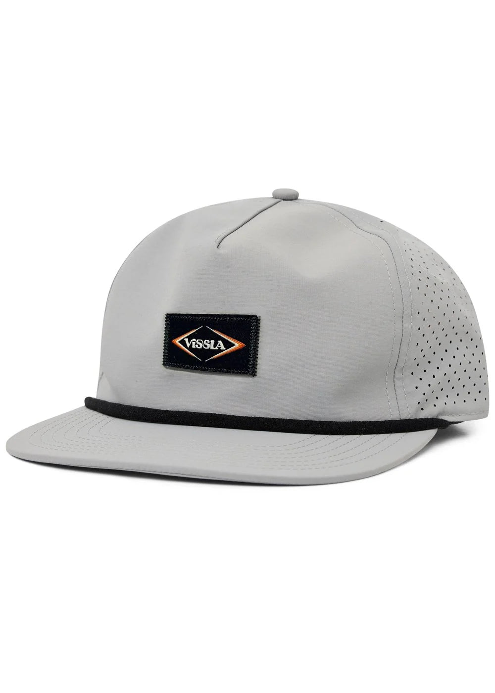 Gorra Vissla Lay Day 2 Hybrid Trucker Hat Steel gris estilo trucker transpirable
