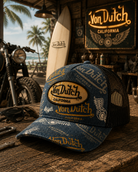 Gorra Von Dutch Cafe 08 trucker estampada vintage con estilo motero surfero premium