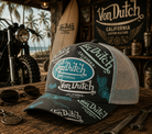 Gorra Von Dutch Cafe 10 trucker estampada con estilo motero surfero vintage premium