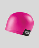 gorro de natacion de silicona de color rosa de la marca arena