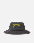 Gorro Rip Curl Padang Cup Prim Hat negro estilo bucket surfwear premium con bordado frontal Padang Cup