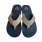 Chanclas VISSLA Deep Water Open Toe Khaki hombre chanclas dedo azul marino tiras khaki verano