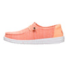 zapatillas HEY DUDE Wendy Stretch Sox Peach mujer ultraligeras tejido elástico casual