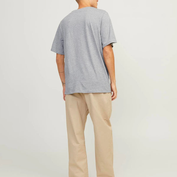 Camiseta Jack & Jones Old Logo Light Grey Melange