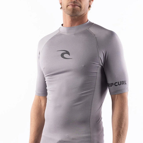 Licra Rip Curl Amazon Tight Fit Rash Grey Heather