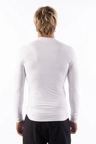 Licra Rip Curl Waves UPF50 Performance White LS para hombre con protección solar UPF50+ ideal para surf, paddle surf y actividades acuáticas
