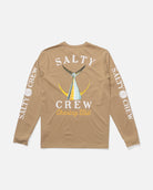 Camiseta de licra Salty Crew Tailed L/S Khaki manga larga con protección solar UPF 50+ para surf