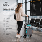 Maleta de Viaje Roxy Cabin Island Anthracite The Mo en fotografía editorial propia de THE SURF TOWN con estilo travel lifestyle premium en aeropuerto internacional
