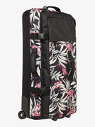 Maleta de viaje ROXY Big Souvenir 85L grande con ruedas y estampado tropical resistente