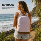 Mochila Dakine Wednesday Backpack 21L Burnished Lilac en fotografía editorial propia de THE SURF TOWN junto a la costa en surf lifestyle premium
