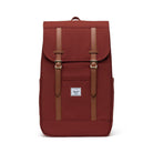 Mochila Herschel Retreat Red Ochre roja con cierre de solapa y compartimento para portátil estilo urbano