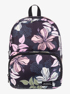 Mochila ROXY Always Core Printed Anthracite Sunny Floral con estampado floral y diseño compacto para mujer