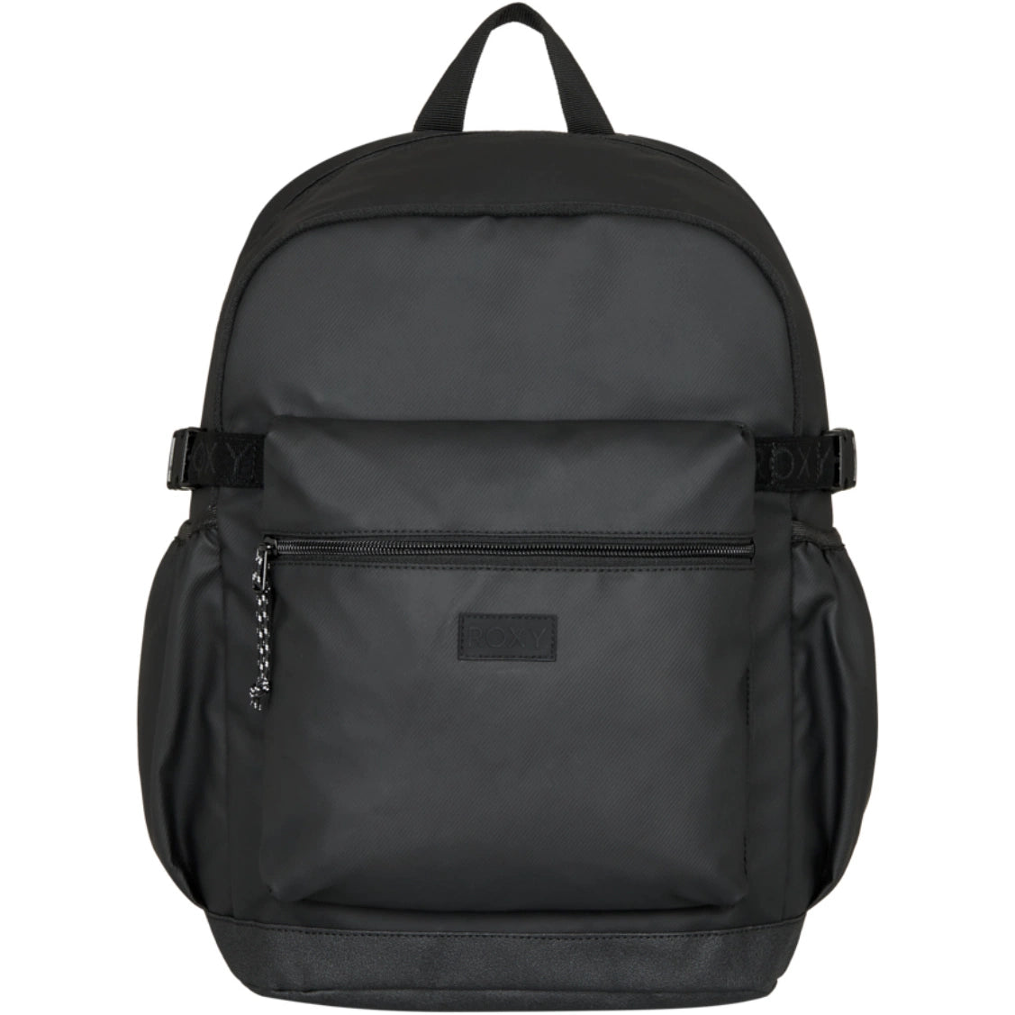 Mochila ROXY Gateline Anthracite negra con diseño minimalista y compartimento frontal
