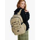mochila ROXY JayJay Latk beige de 21,5 litros con parche frontal ROXY