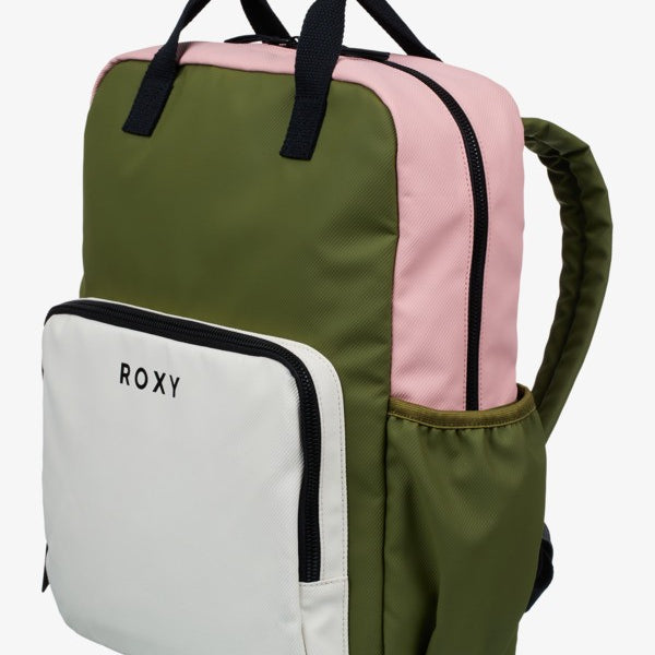 Mochila Roxy Schoolie Oil Green