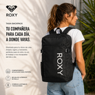 Mochila Roxy Tasia Black negra para mujer con compartimento para portátil y estilo lifestyle