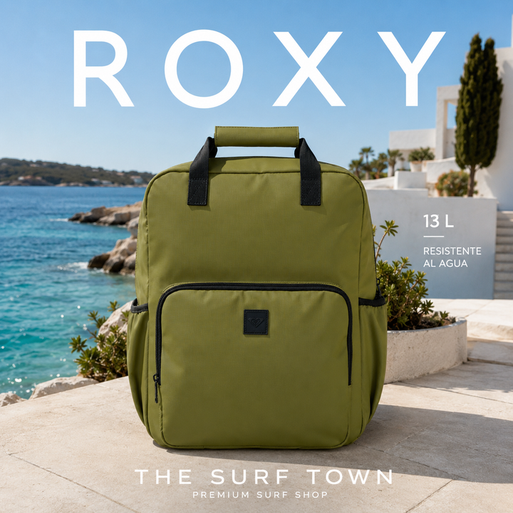 Mochila Roxy Wave Whisper Rubber 13L - Verde (Oil Green)