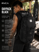 Mochila RVCA Daypack Black estilo training lifestyle premium