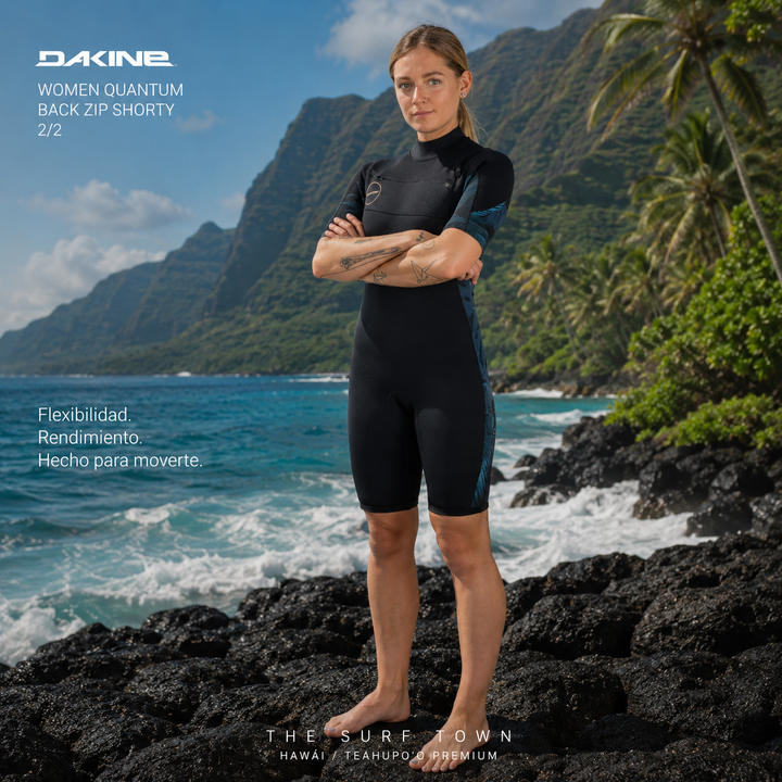Neopreno Dakine Women Quantum Back Zip Shorty 2/2