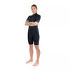 Neopreno DAKINE Women Quantum Back Zip Shorty 2/2 traje corto surf mujer negro flores azules