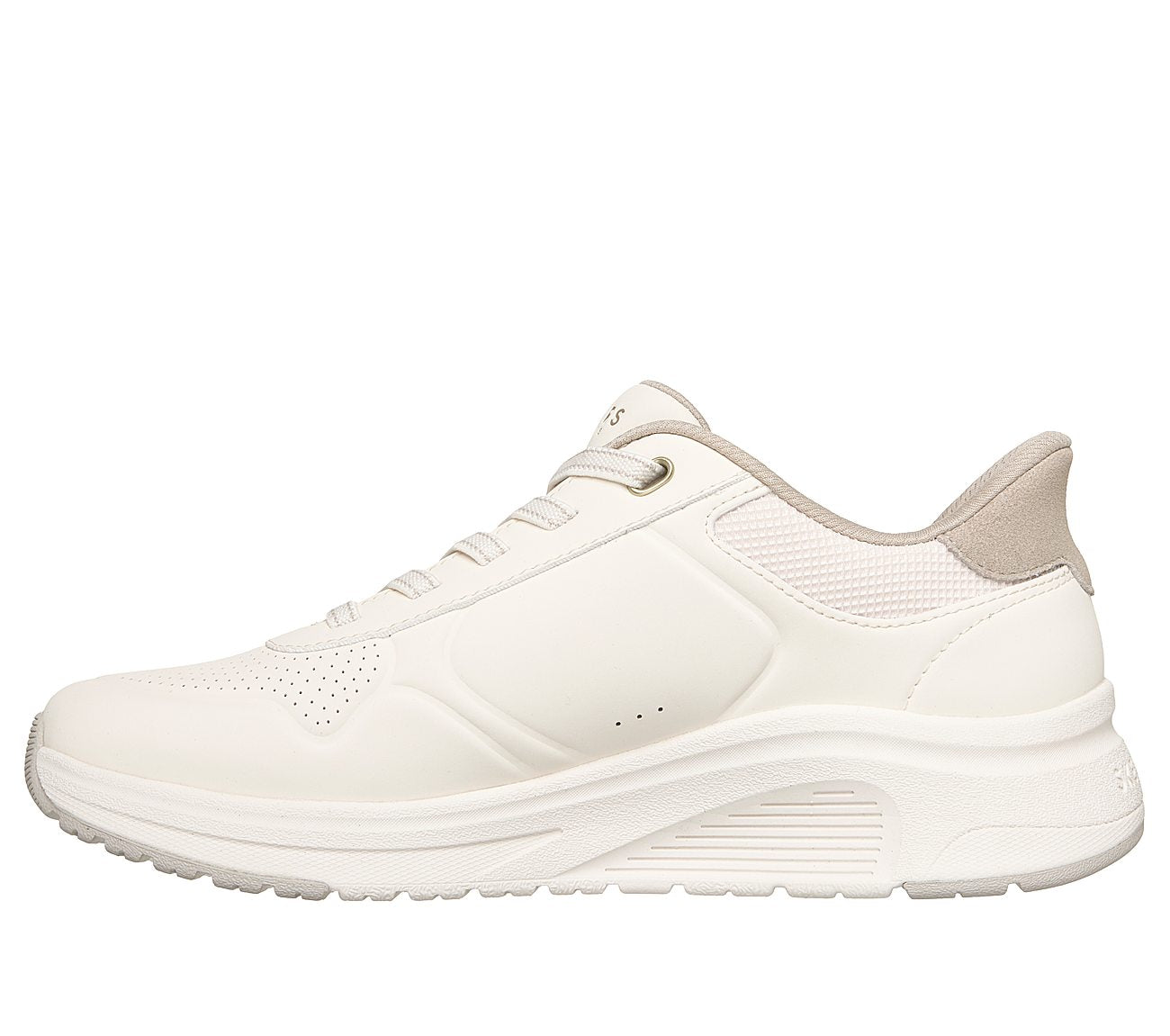 Zapatilla Skechers Uno Lite 2 New Arc Off White, vista frontal en tres cuartos