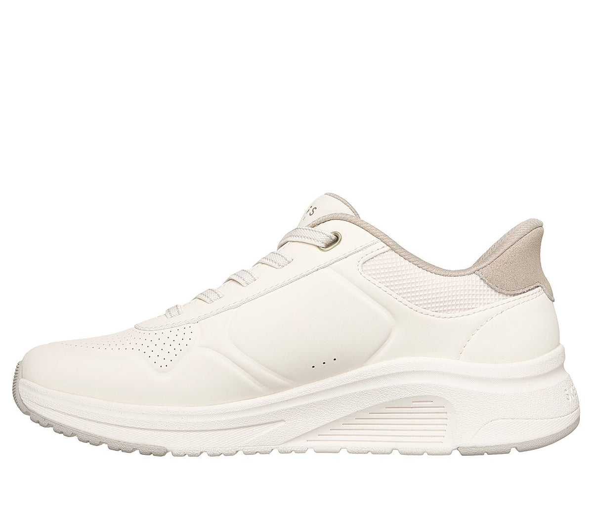Zapatilla Skechers Uno Lite 2 New Arc Off White, vista frontal en tres cuartos