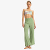Pantalón ancho ROXY mujer verde Basil fluido verano pantalón playa cómodo